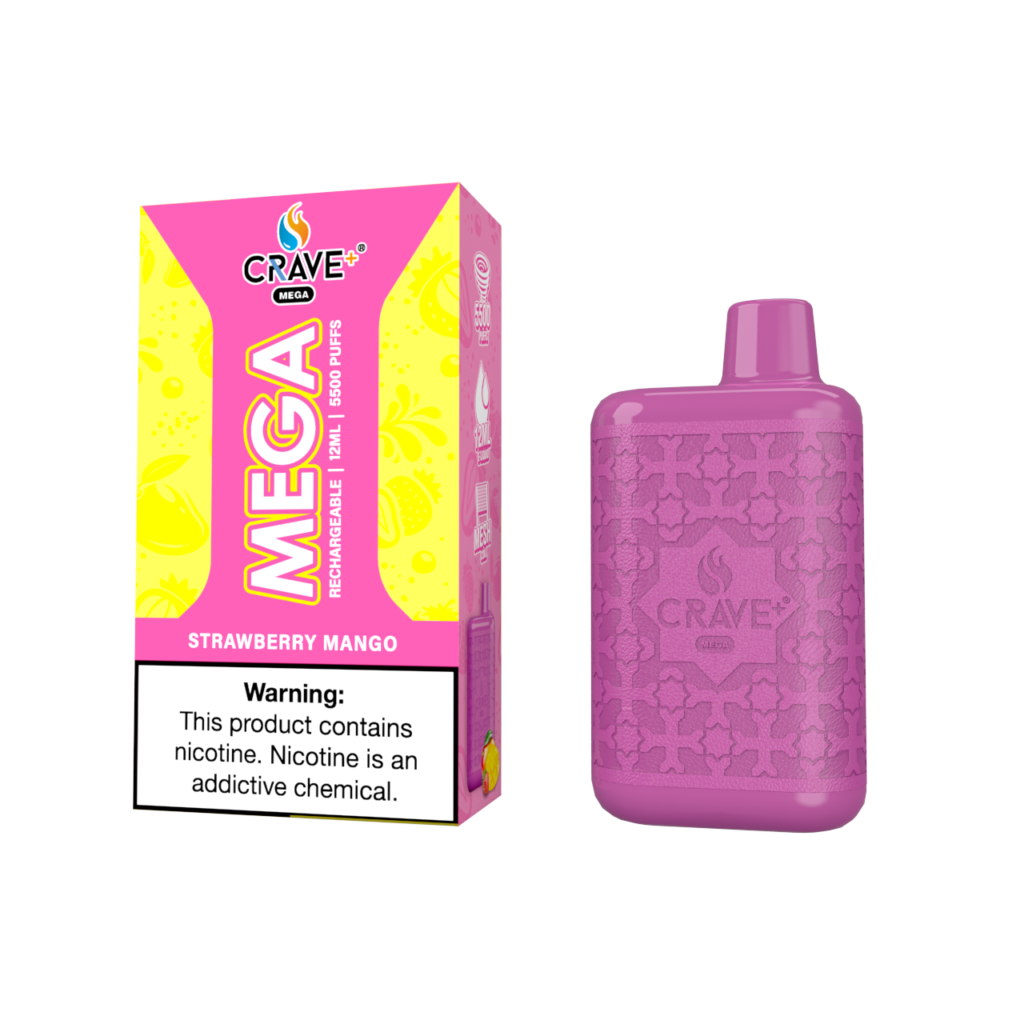 Mega Straberry Crave Mega Leather Strawberry Mango - buy crave vape cartsCrave Vapes